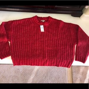 American Eagle red sweater